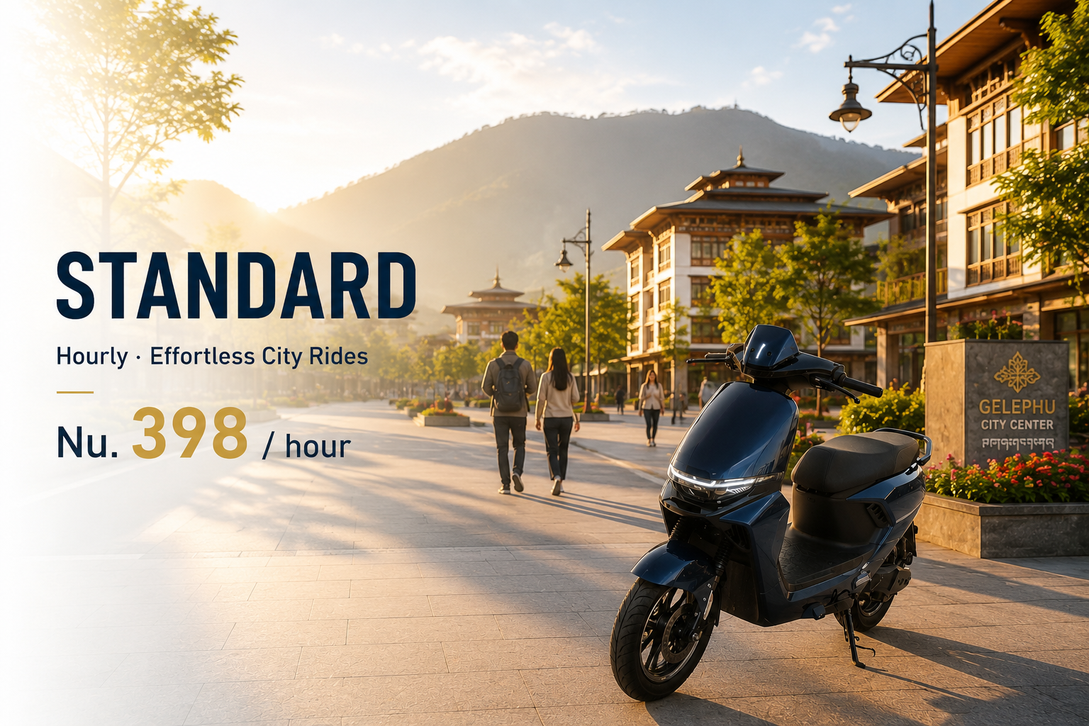 Doya Rental Standard EV scooter for hourly rental in GMC
